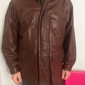 Vintage Genuine leather vintage mens jacket size L